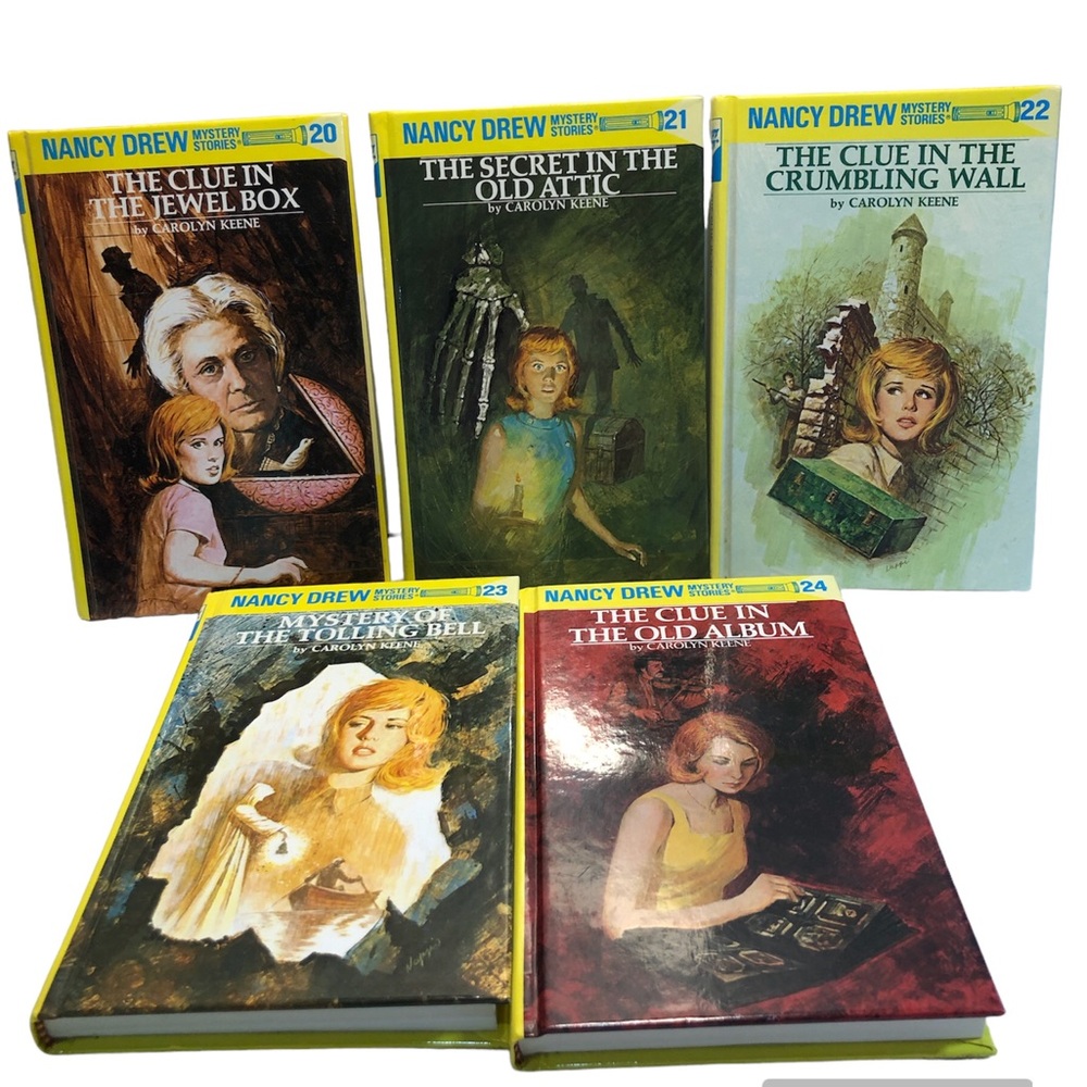 Nancy Drew Mystery Stories Hardcover #20-24, Year 2000 printing